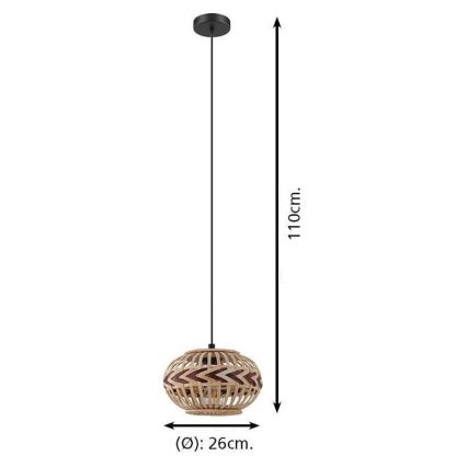 Eglo - Lampadario a sospensione con filo 1xE27/40W/230V