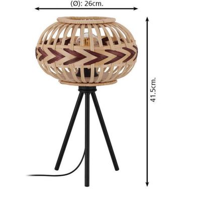 Eglo - Lampada da tavolo 1xE27/40W/230V