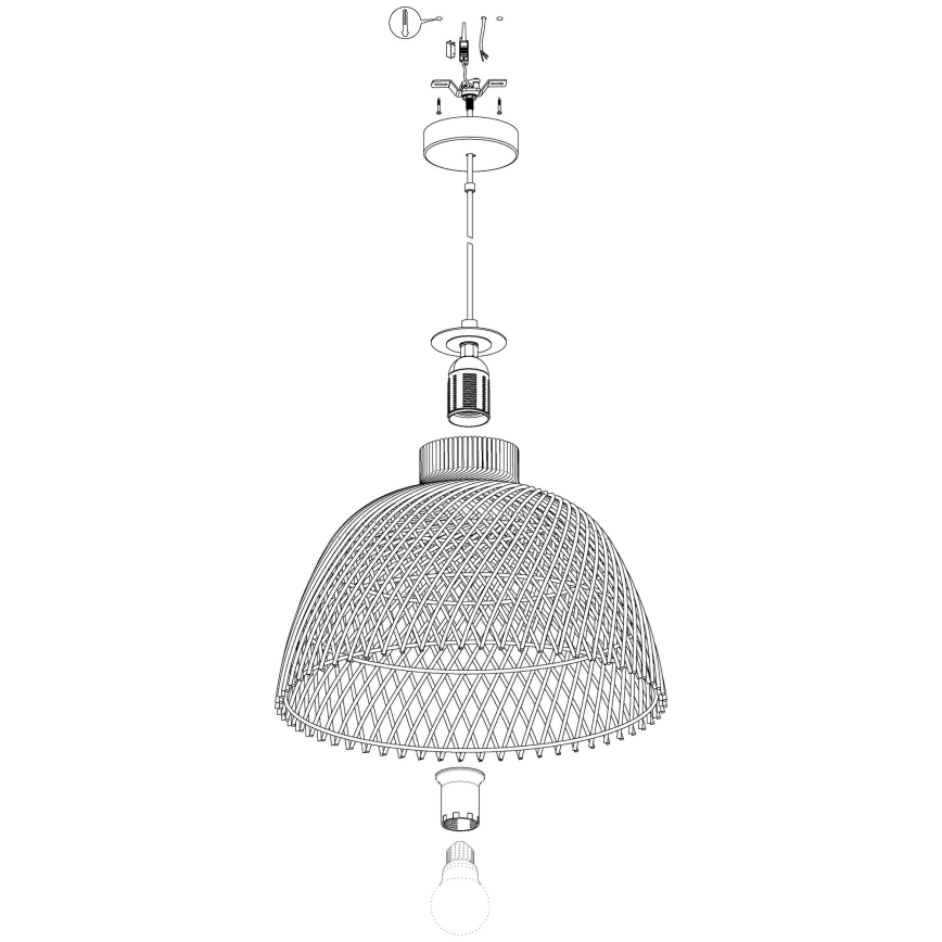 Eglo - Lampadario a sospensione con filo 1xE27/40W/230V