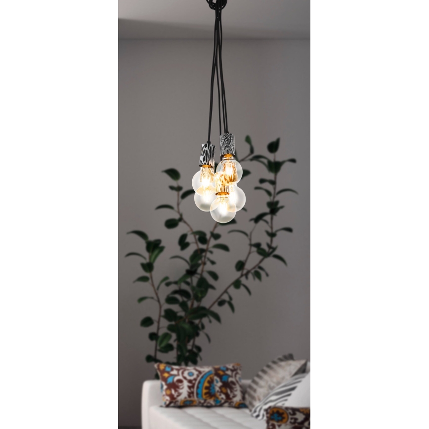 Eglo - Lampadario a sospensione con filo 5xE27/10W/230V