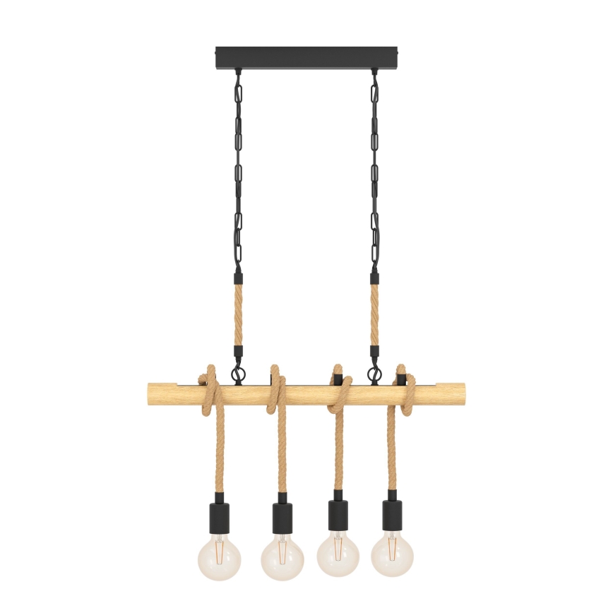 Eglo 43318 - Lampadario a catena YOUNGSTOWN 4xE27/40W/230V