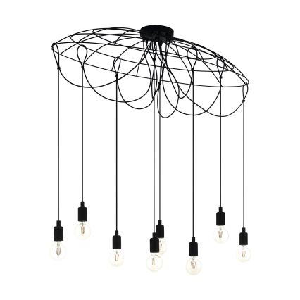 Eglo - Lampadario a sospensione con filo 8xE27/40W/230V