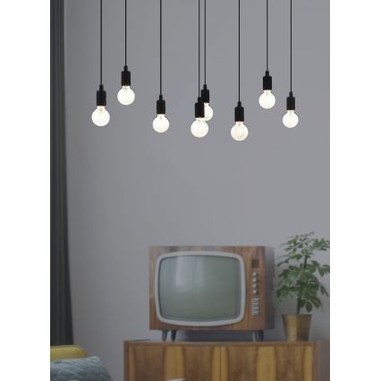 Eglo - Lampadario a sospensione con filo 8xE27/40W/230V