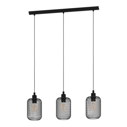 Eglo - Lampadario a sospensione con filo 3xE27/60W/230V
