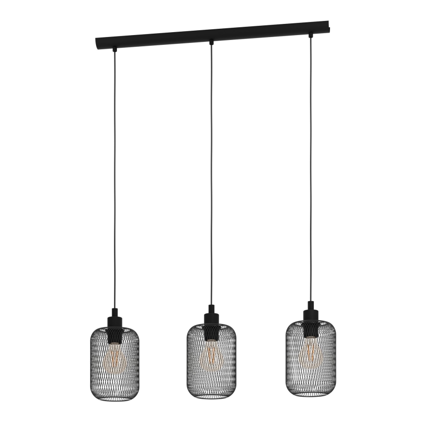 Eglo - Lampadario a sospensione con filo 3xE27/60W/230V