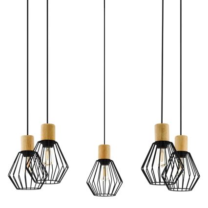Eglo - Lampadario a sospensione con filo 5xE27/60W/230V ragno