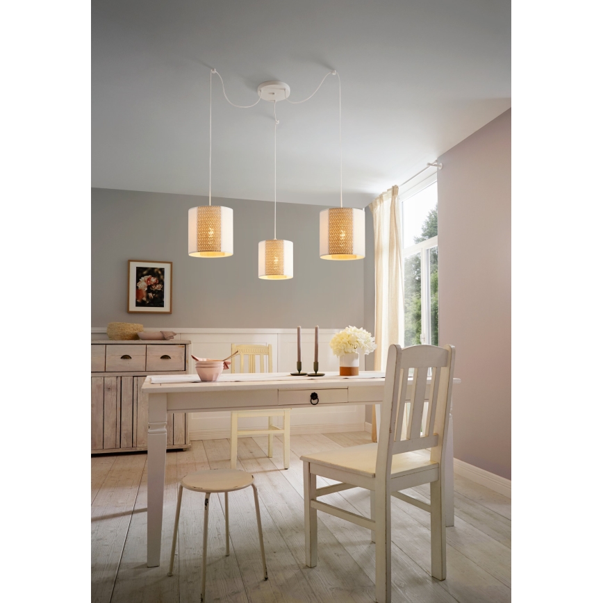 Eglo - Lampadario a sospensione con filo 3xE27/40W/230V ragno