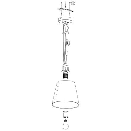 Eglo - Lampadario a sospensione con filo 1xE27/60W/230V