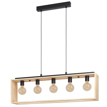 Eglo - Lampadario a sospensione con filo 5xE27/40W/230V
