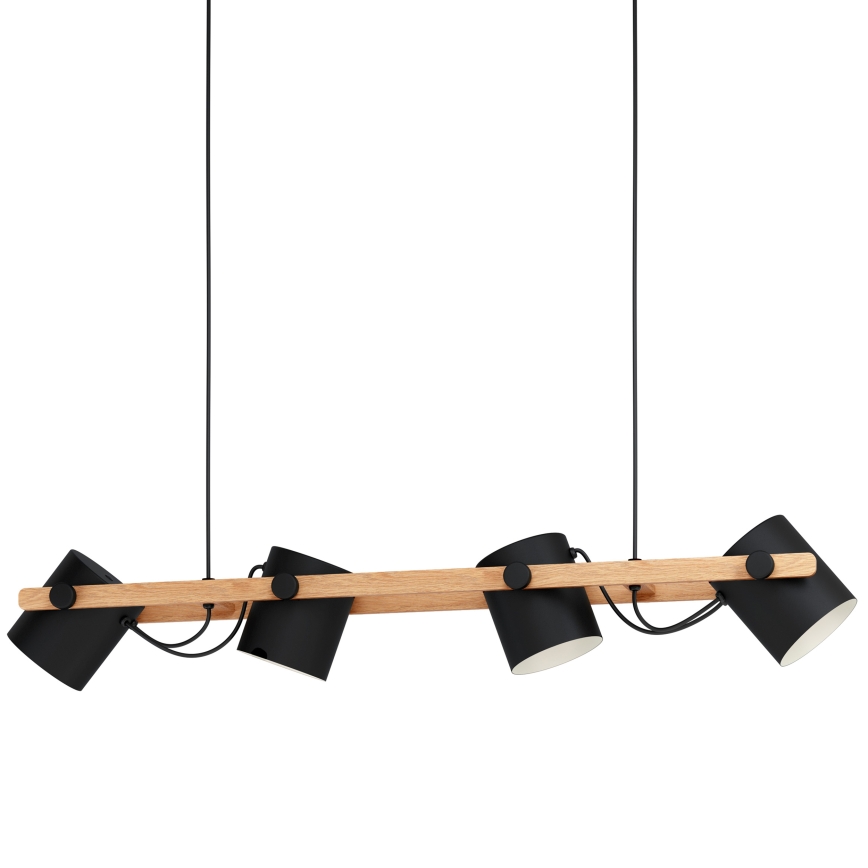 Eglo - Lampadario su fune 4xE27/28W/230V