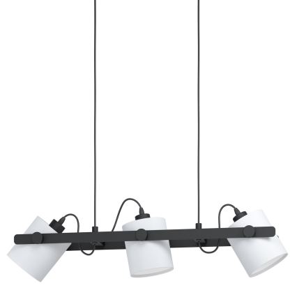 Eglo - Lampadario a sospensione con filo 3xE27/28W/230V