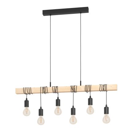 Eglo - Lampadario a sospensione con filo TOWNSHEND 6xE27/60W/230V