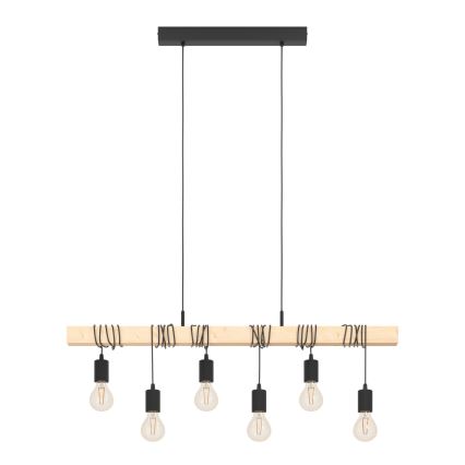 Eglo - Lampadario a sospensione con filo TOWNSHEND 6xE27/60W/230V