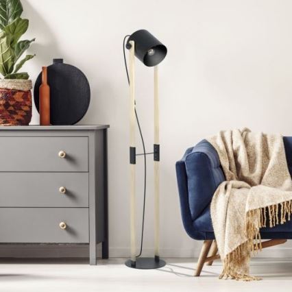 Eglo - Lampada da terra 1xE27/28W/230V