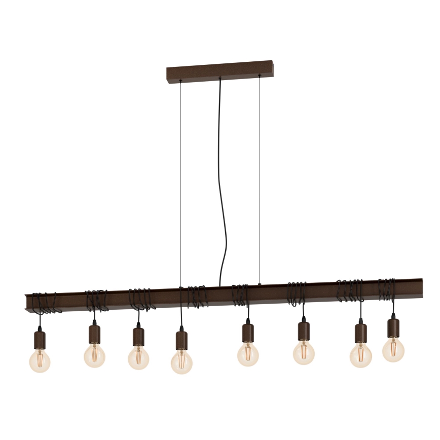 Eglo - Lampadario su corda TOWNSHEND 8xE27/60W/230V