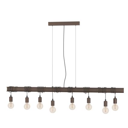 Eglo - Lampadario su corda TOWNSHEND 8xE27/60W/230V