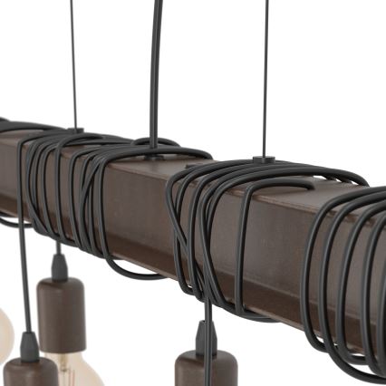 Eglo - Lampadario su corda TOWNSHEND 8xE27/60W/230V
