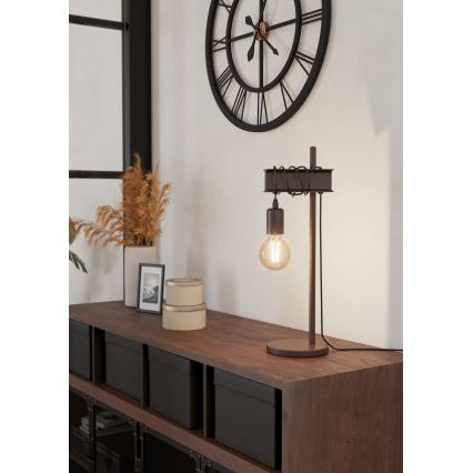 Eglo - Lampada da tavolo TOWNSHEND 1xE27/10W/230V