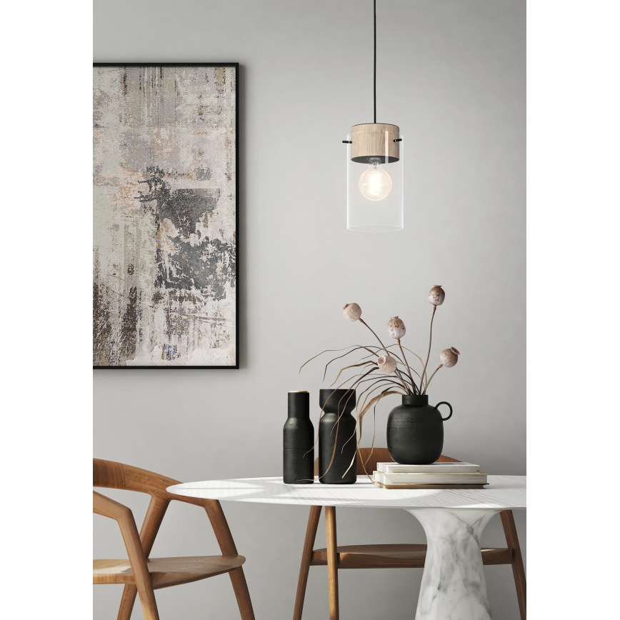 Eglo - Lampadario su corda 1xE27/28W/230V
