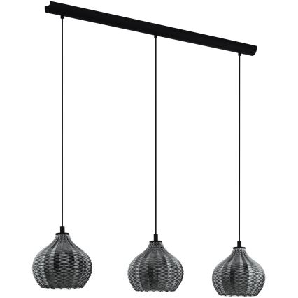 Eglo - Lampadario su corda 3xE27/40W/230V