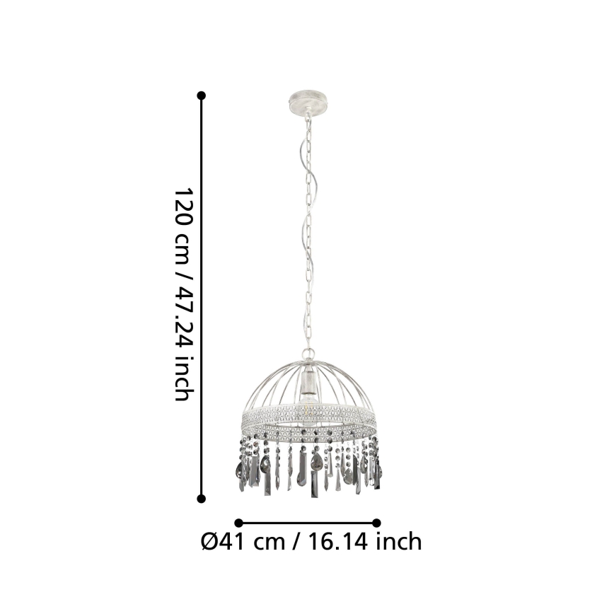 Eglo - Lampadario su corda 1xE27/40W/230V