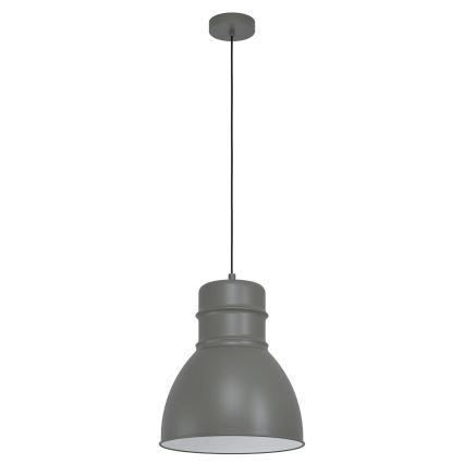 Eglo - Lampadario su corda 1xE27/60W/230V grigio