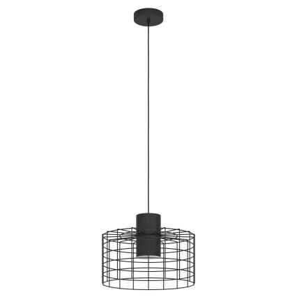 Eglo - Lampadario su corda  1xE27/40W/230V d. 38 cm nero