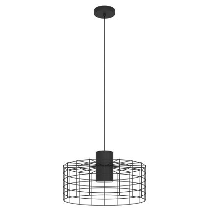 Eglo - Lampadario su corda 1xE27/40W/230V d. 48 cm nero