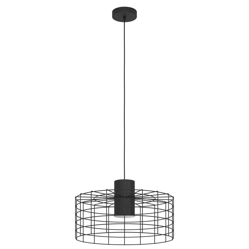 Eglo - Lampadario su corda 1xE27/40W/230V d. 48 cm nero