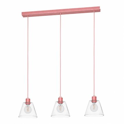 Eglo - Lampadario su corda 3xE27/40W/230V