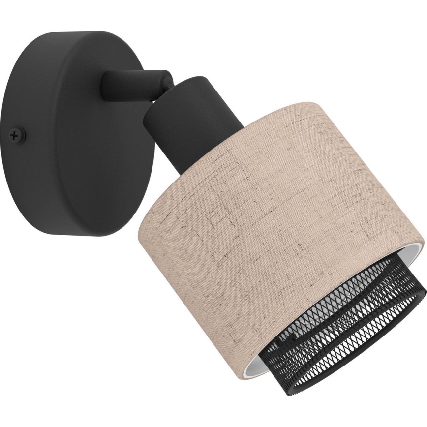 Eglo - Faretto da parete 1xE14/40W/230V nero/beige