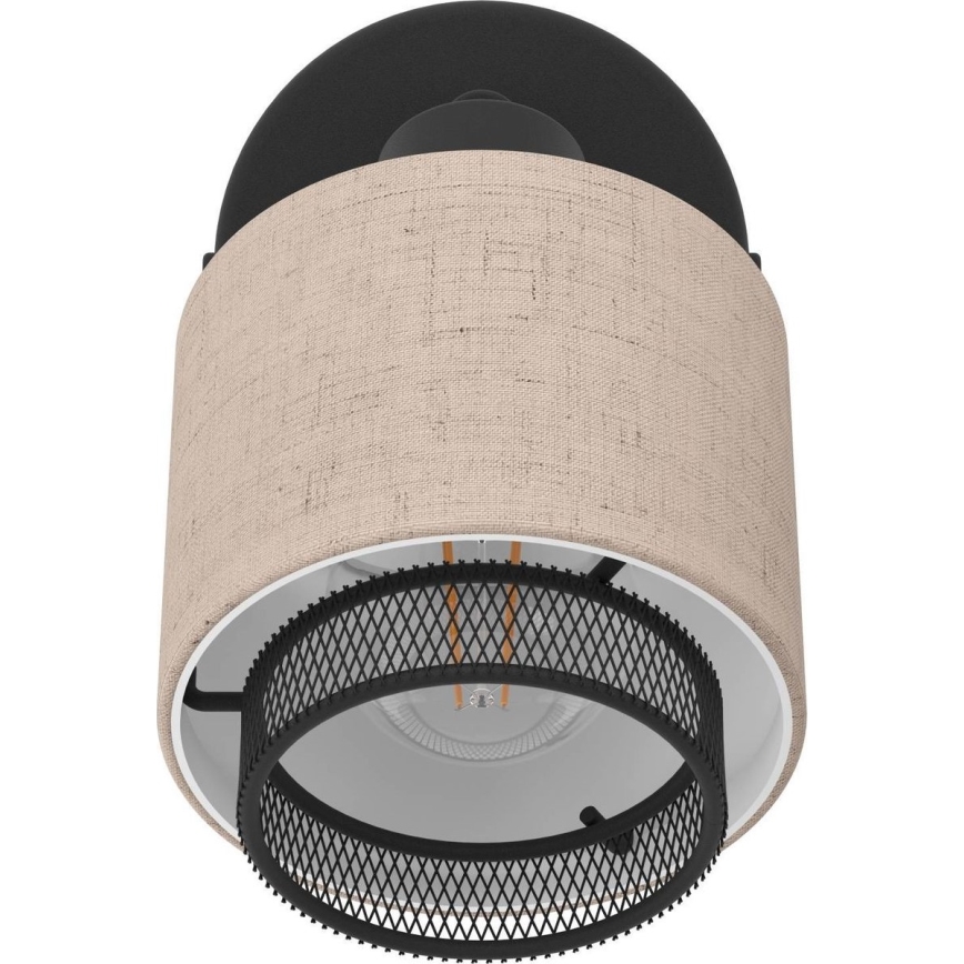 Eglo - Faretto da parete 1xE14/40W/230V nero/beige