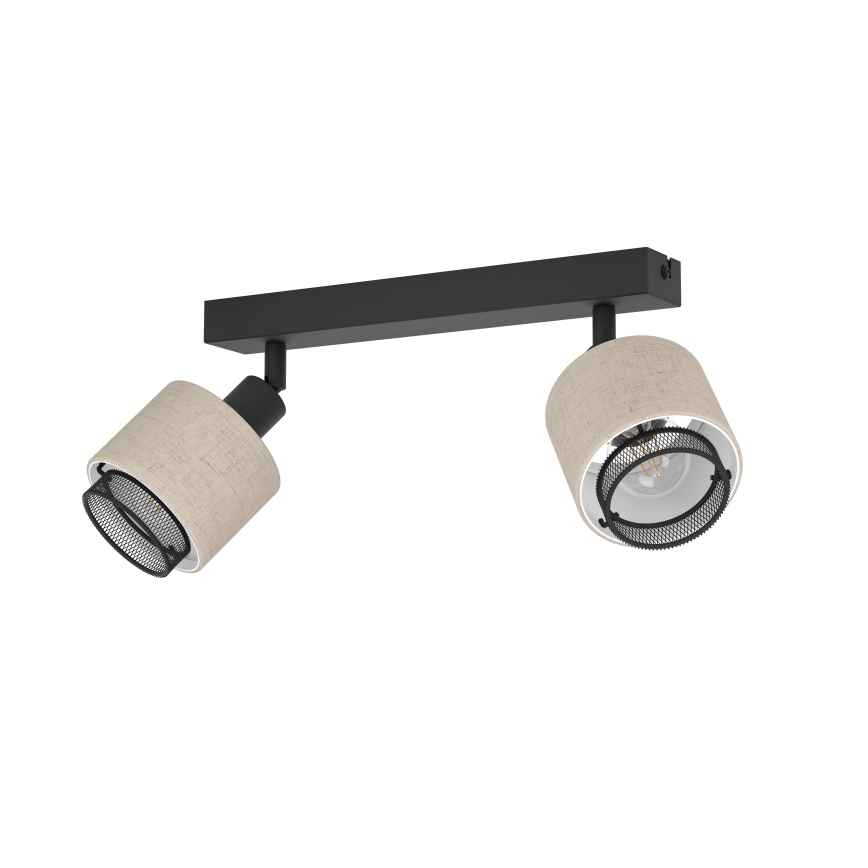 Eglo - Applique 2xE14/40W/230V nero/beige