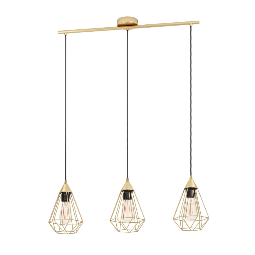 Eglo - Lampadario su corda 3xE27/60W/230V