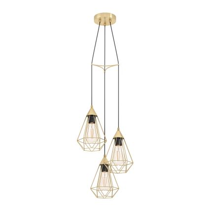 Eglo - Lampadario su corda 3xE27/60W/230V