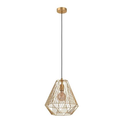 Eglo - Lampadario su corda 1xE27/40W/230V oro