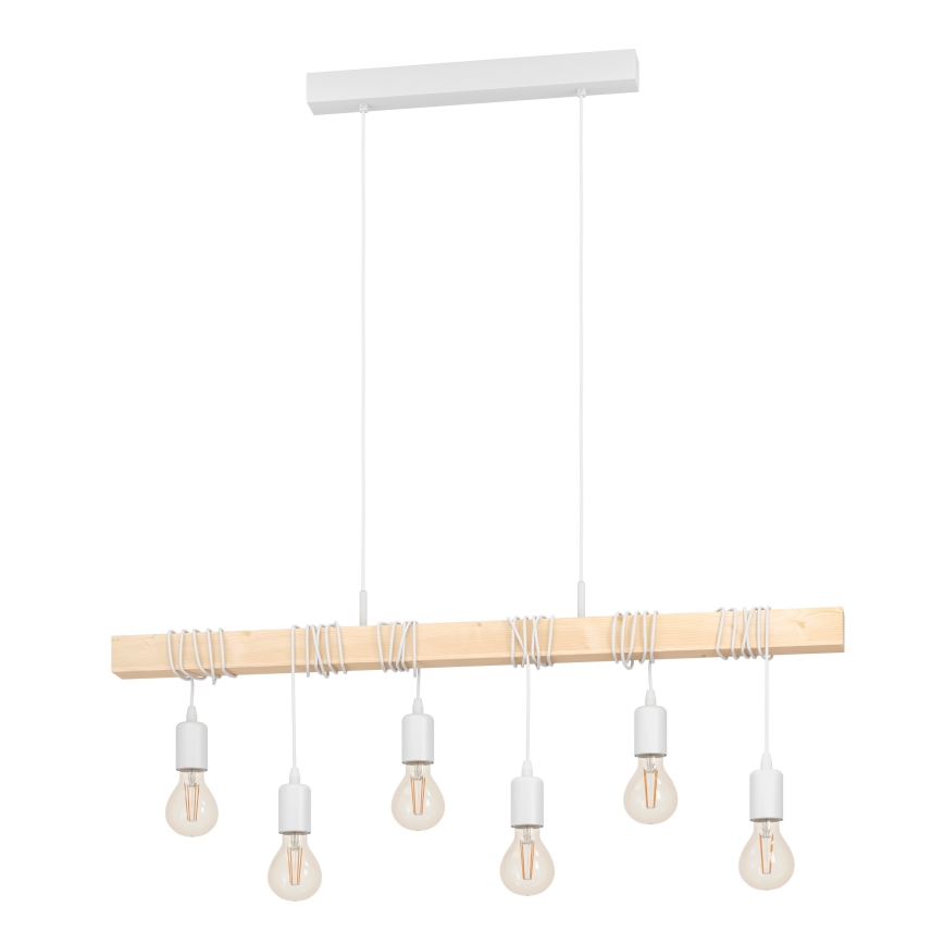 Eglo - Lampadario a sospensione con filo TOWNSHEND 6xE27/60W/230V