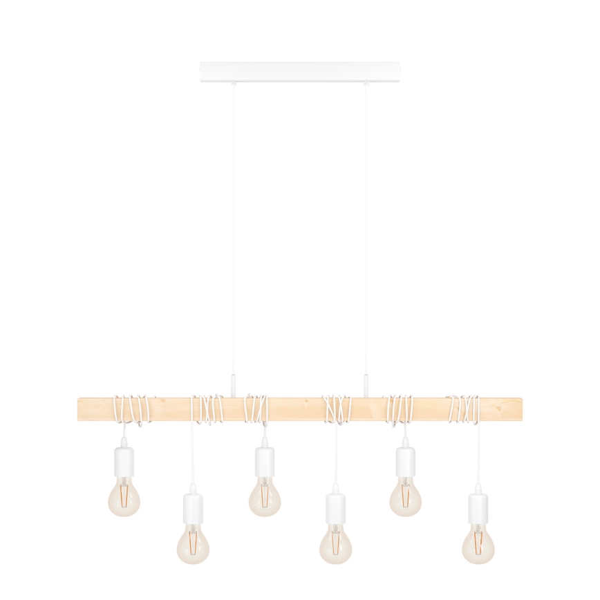 Eglo - Lampadario sospeso TOWNSHEND 6xE27/60W/230V