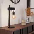 Eglo 43714 - Lampada da tavolo TOWNSHEND 1xE27/10W/230V nera