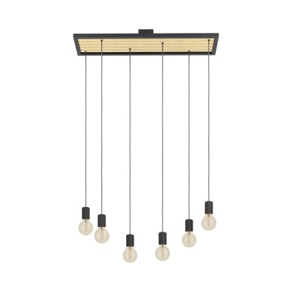 Eglo - Lampadario a sospensione con filo 6xE27/40W/230V