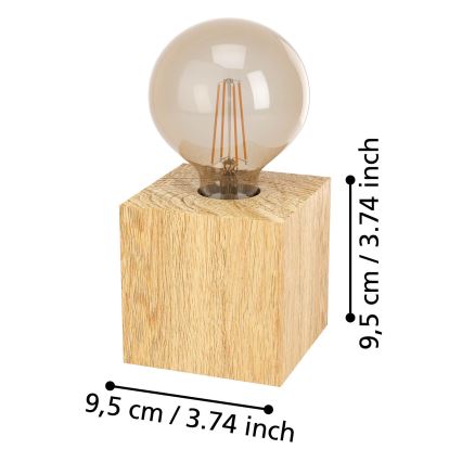 Eglo - Lampada da tavolo 1xE27/40W/230V beige