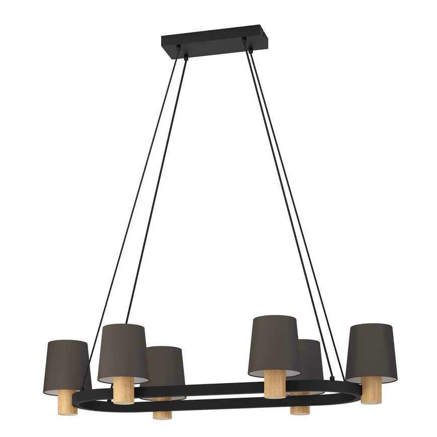 Eglo - Lampadario a sospensione con filo 6xE27/40W/230V