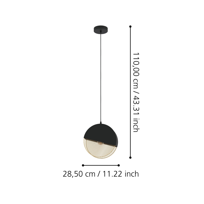 Eglo - Lampadario a sospensione con filo 1xE27/40W/230V