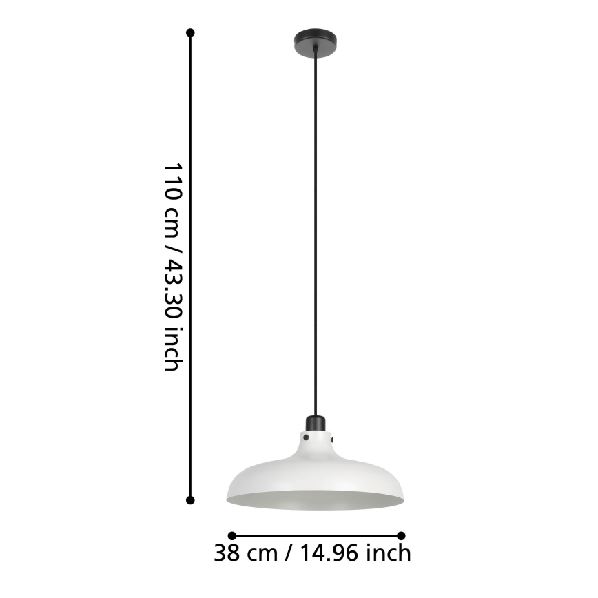 Eglo - Lampadario a sospensione con filo 1xE27/40W/230V