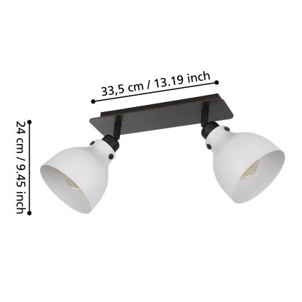 Eglo 43828 - Faretto MATLOCK 2xE27/40W/230V