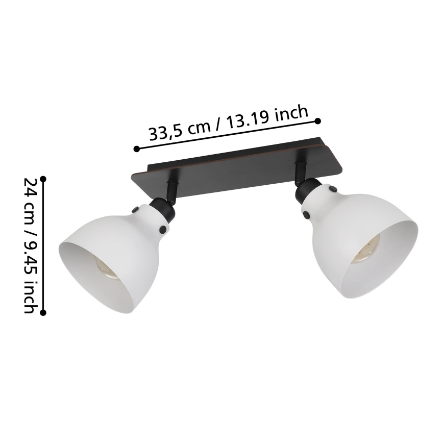 Eglo 43828 - Faretto MATLOCK 2xE27/40W/230V