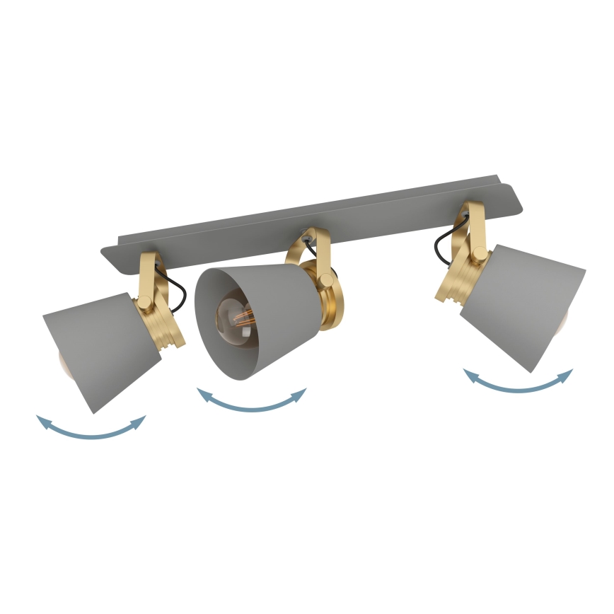 Eglo - Lampada a soffitto con 3 punti luce 3xE27/40W/230V