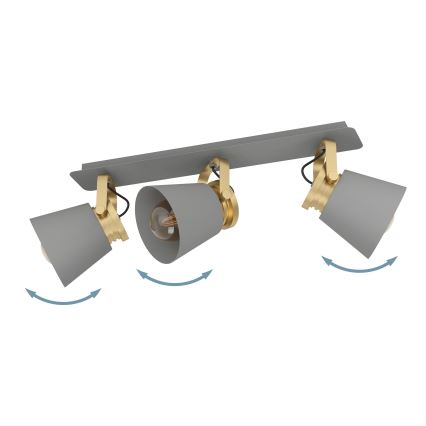 Eglo - Luce Spot 3xE27/40W/230V
