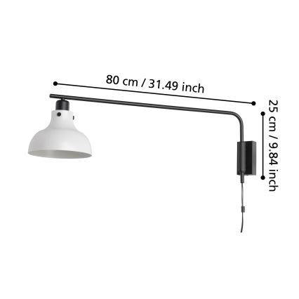 Eglo - Applique 1xE27/40W/230V