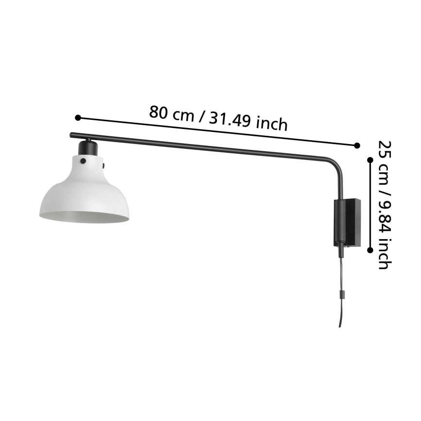 Eglo - Applique 1xE27/40W/230V